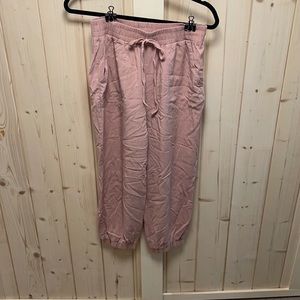 Linen pink pants